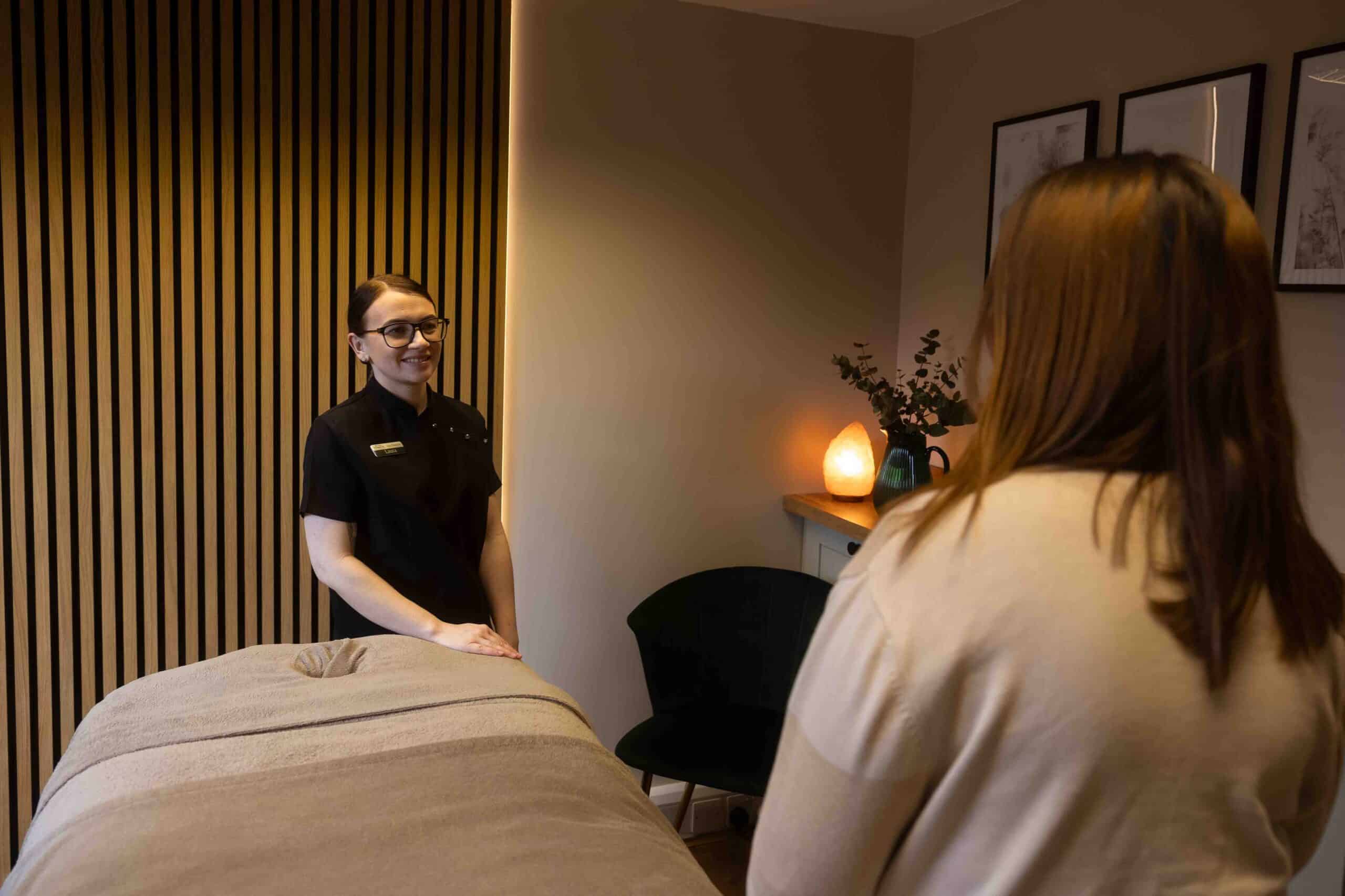 Consultation in Treatment Room at The Granary Spa